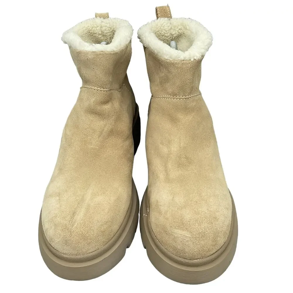 NEW Steve Madden Women’s Hatcher Booties Beige Size 10
